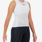 Side view of the women's cargo baselayer in the white Emotif design made by Enjoy.cc