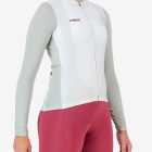 Side of the mens long sleeve ProXision cycle shirt in the Ecru colour design made by enjoy.cc