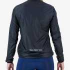 Back view of the Enjoy Atom women's cycling Jacket in black with reflective detailing by Enjoy.cc