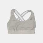 Flat lay view of the Enjoy women's sports bra in the stone colour way available at Enjoy.cc