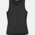 Flat lay of the Enjoy women's fleeced baselayer in black with vinyl detailing made by Enjoy.cc