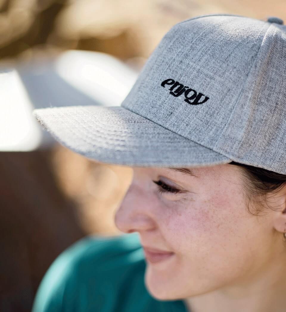 Womens range of headwear and caps designed by Enjoy cycling apparel