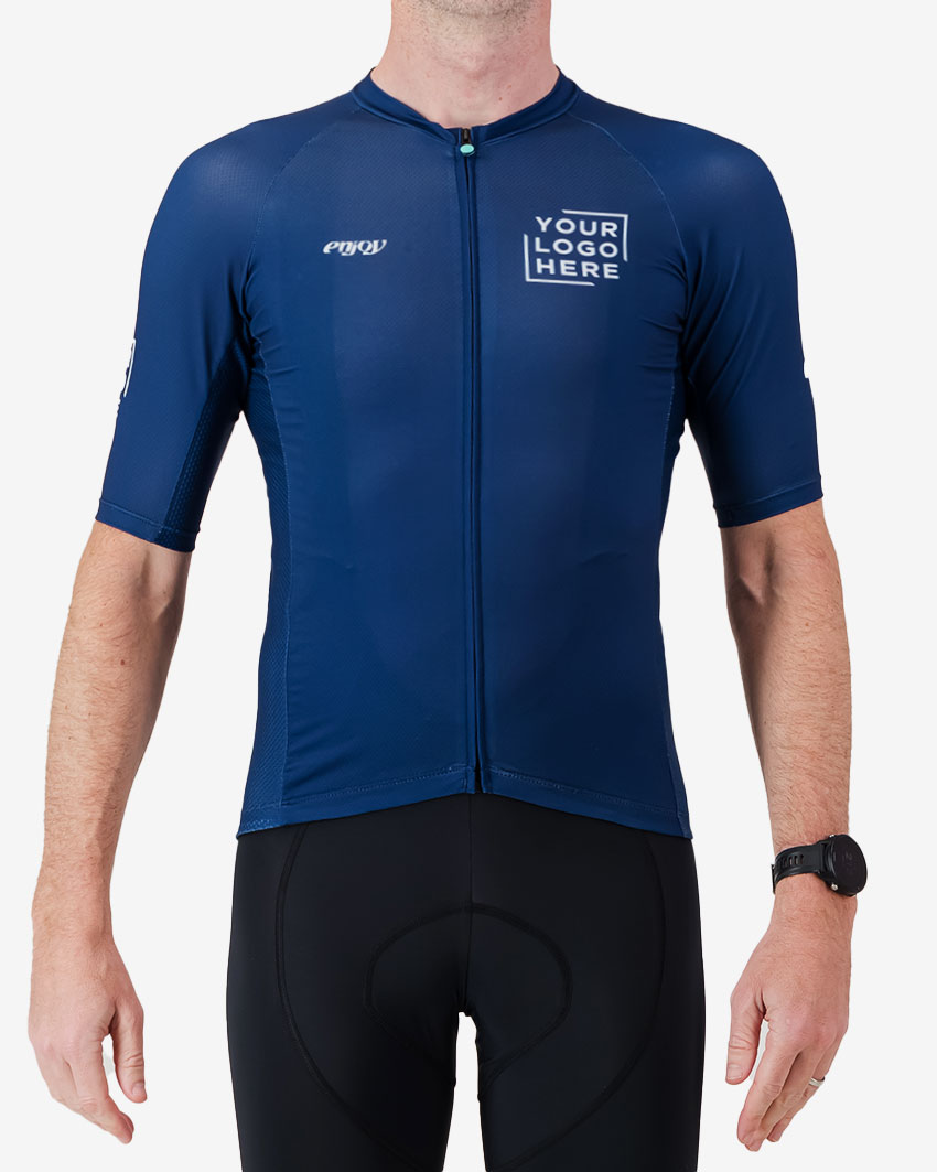 Mens-Cycling-Jersey-Supremium-Semi-Custom-Navy-Front