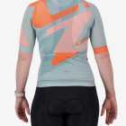 Back view of the Octane Women's cycle jersey in sage colour Destination design by enjoy.cc