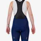 Back view of the Dual Women's bib shorts in navy colour made by enjoy.cc