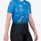 Side view of the Enjoy Mobilitee women's trail tee in the 2025 Berg & Bush design by Enjoy.cc