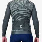Side view of the Mens ProXision long sleeve cycling jersey in the forest warp design by Enjoy.cc
