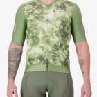 Front view of the Mens Semi Custom Proxision cycling jersey in an olive tie-dye design Enjoy.cc