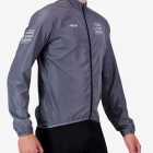 Side view of the Mens Semi Custom Atom cycling Jacket in a solid grey colour Enjoy.cc
