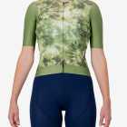 Front view of the Womens Semi Custom Proxision cycling jersey in an olive tie-dye design Enjoy.cc