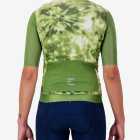Back view of the ProXision men's cycling jersey in a olive tie-dye design made by enjoy.cc