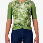 Front view of the ProXision men's cycling jersey in a olive tie-dye design made by enjoy.cc