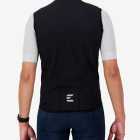 Back view of the men's winter cycling gilet in a black design made by enjoy.cc