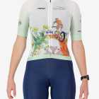 Front view of the Octane women's cycling jersey in a Bottelary Hills Conservancy design made by enjoy.cc