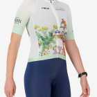 Side view of the Octane women's cycling jersey in a Bottelary Hills Conservancy design made by enjoy.cc