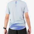 Back view of the Enjoy men's Activ Tee in Blue made by Enjoy.cc