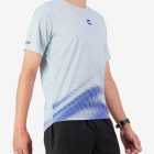 Side view of the Enjoy men's Activ Tee in Blue made by Enjoy.cc