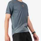 Side view of the Enjoy men's Activ Tee in Charcoal made by Enjoy.cc