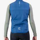 Back view of the Winter Mens cycling gilet jersey in a solid navy colour way by Enjoy.cc