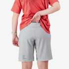 Back view of the Enjoy Women's Aline Trail Shorts in Light Grey made by Enjoy.cc