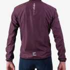 Back view of the Atom men's cycling jacket in a rich Berry colour way by Enjoy.cc