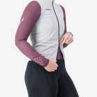 Side view of the scruncher women's cycling gilet with open zip in a arctic colour by Enjoy.cc