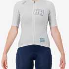 Front view of the women's Supremium cycling jersey for in sand colour way by enjoy.cc