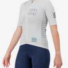 Side view of the Women's Supremium cycling jersey for in sand colour way by enjoy.cc
