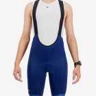 Front view of the Men's Dual bib short in navy, made by enjoy.cc